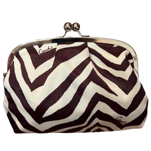 Coach Handbags - NWT Coach Zebra Frame Wristlet